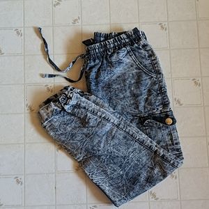 Women's acid wash jeans
